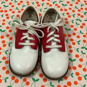 Footmates Apple Red Cheer Saddle Shoe SIZE 12